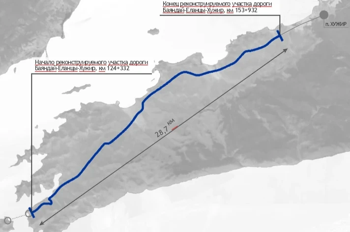 Самый протяженный участок дороги на Ольхоне отремонтируют за 6,8 миллиардов