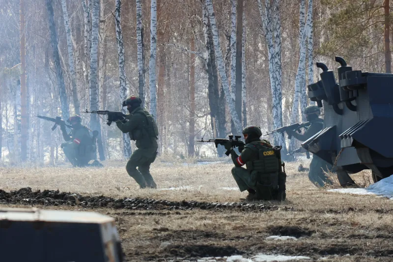 Росгвардия показала свои тренировки иркутянам