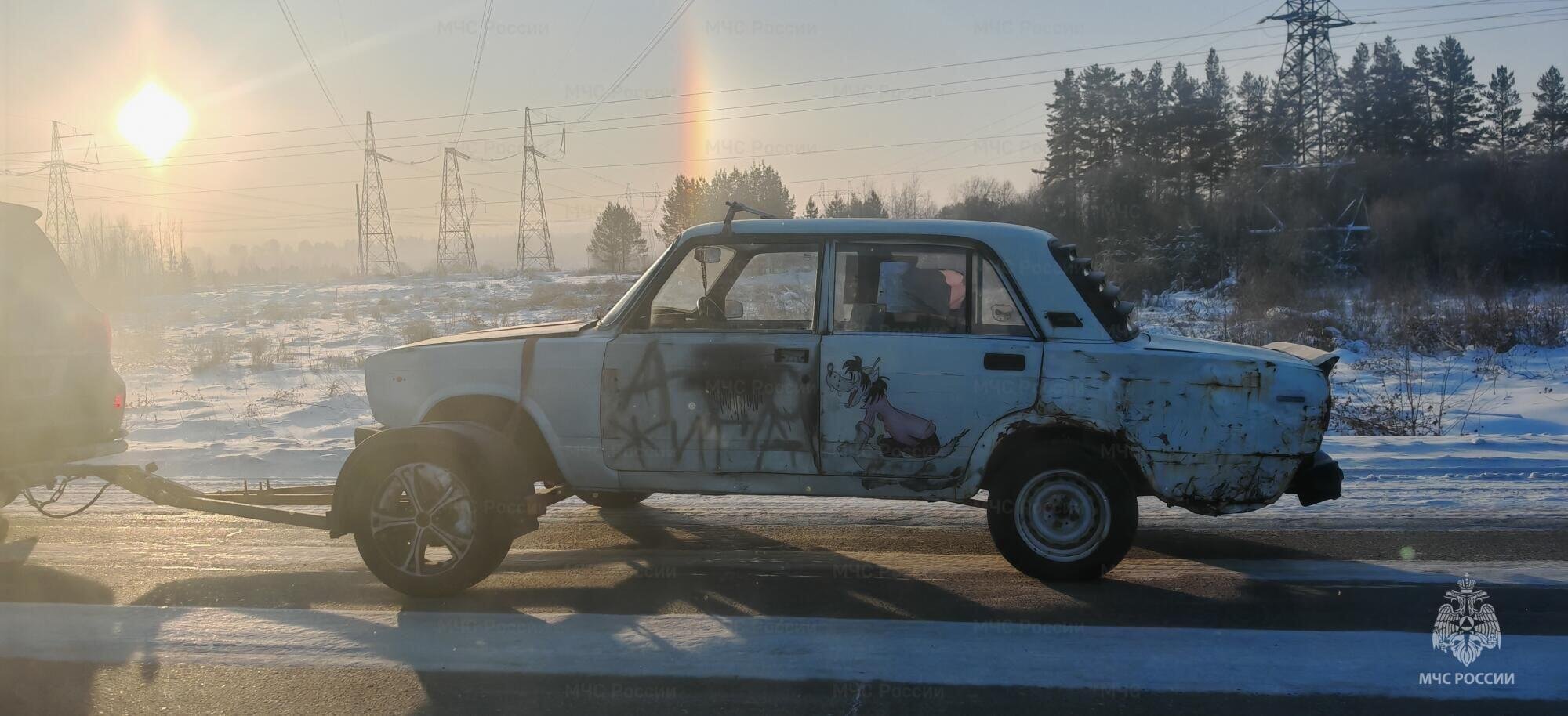 Незаконные гонки на льду пресекли на карьере под Шелеховым