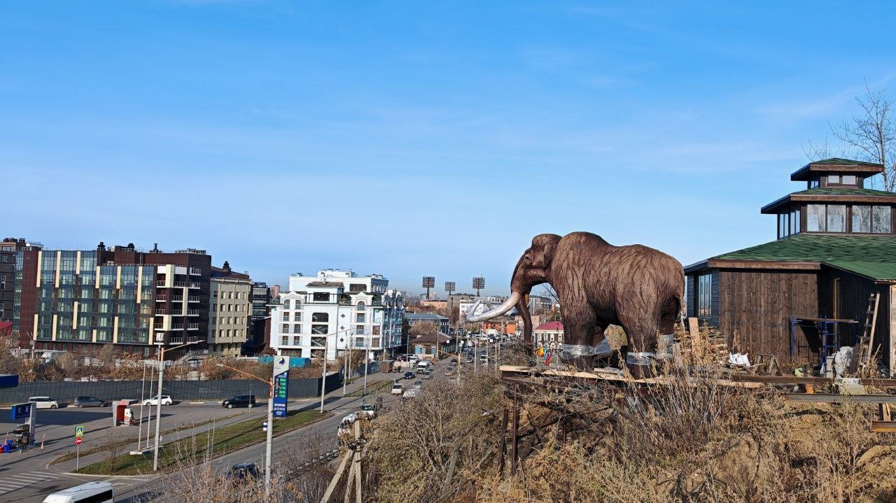 Мамонт в центре Иркутска