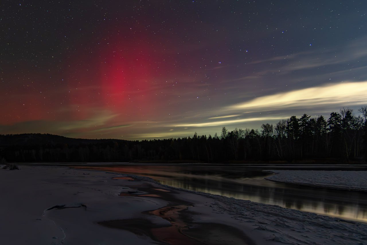 Полярное сияние северное сияние