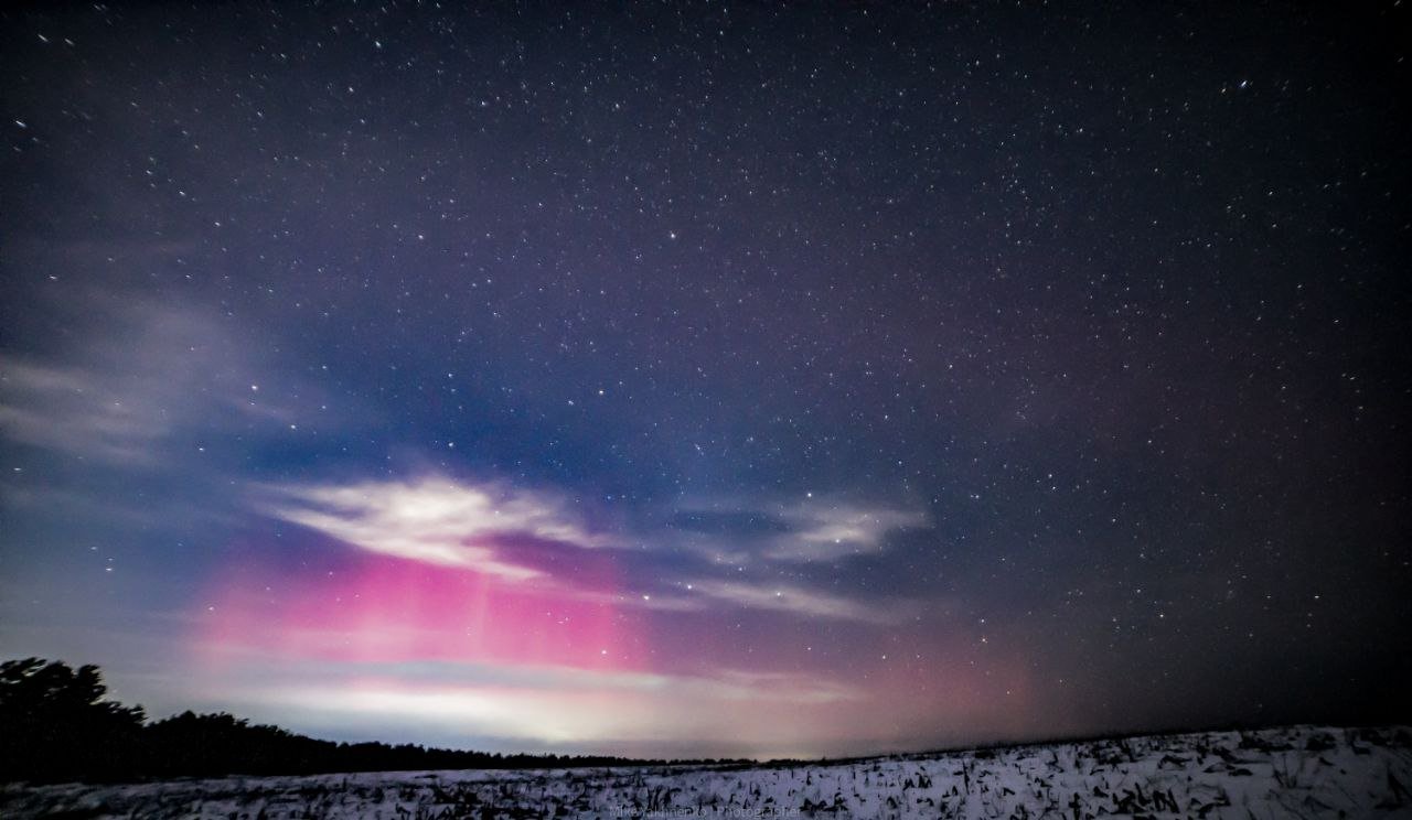 Полярное сияние северное сияние Пивовариха