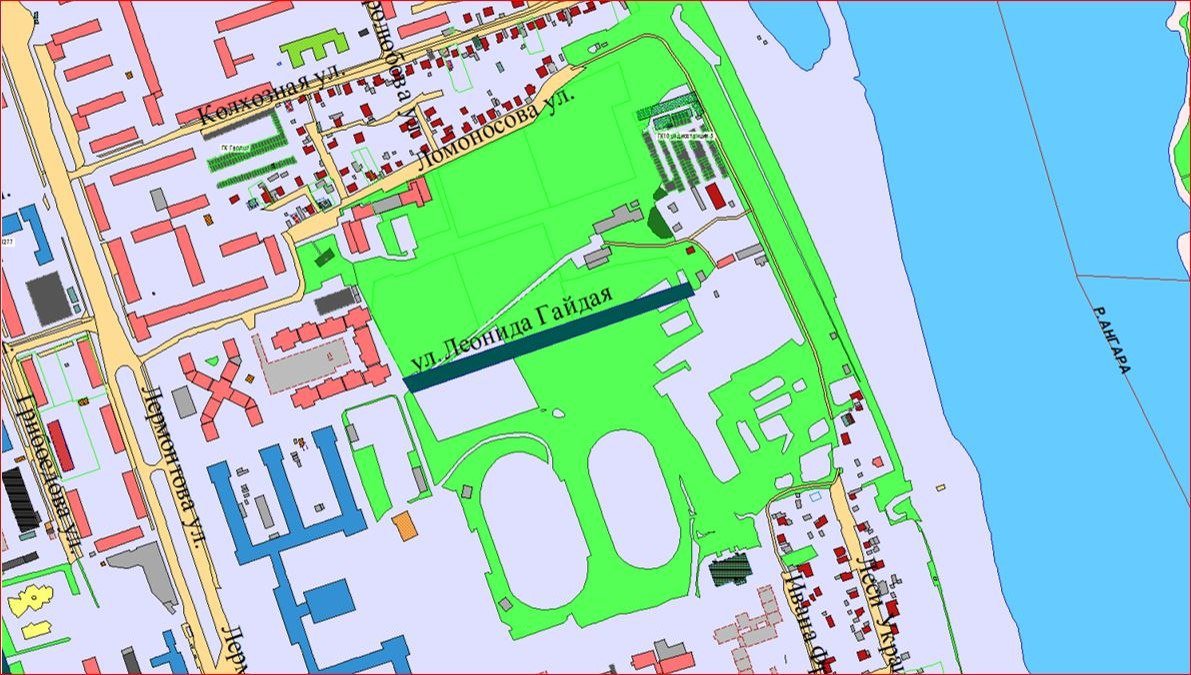 Схема расположения улицы Леонида Гайдая