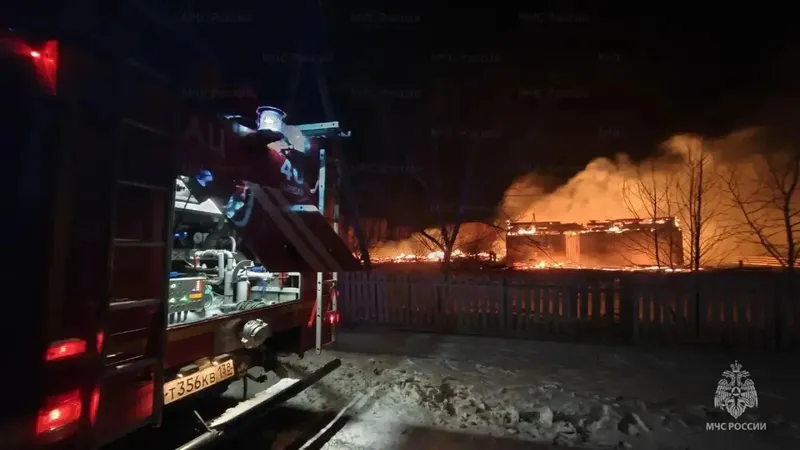 Школа сгорела в Эхирит-Булагатском районе