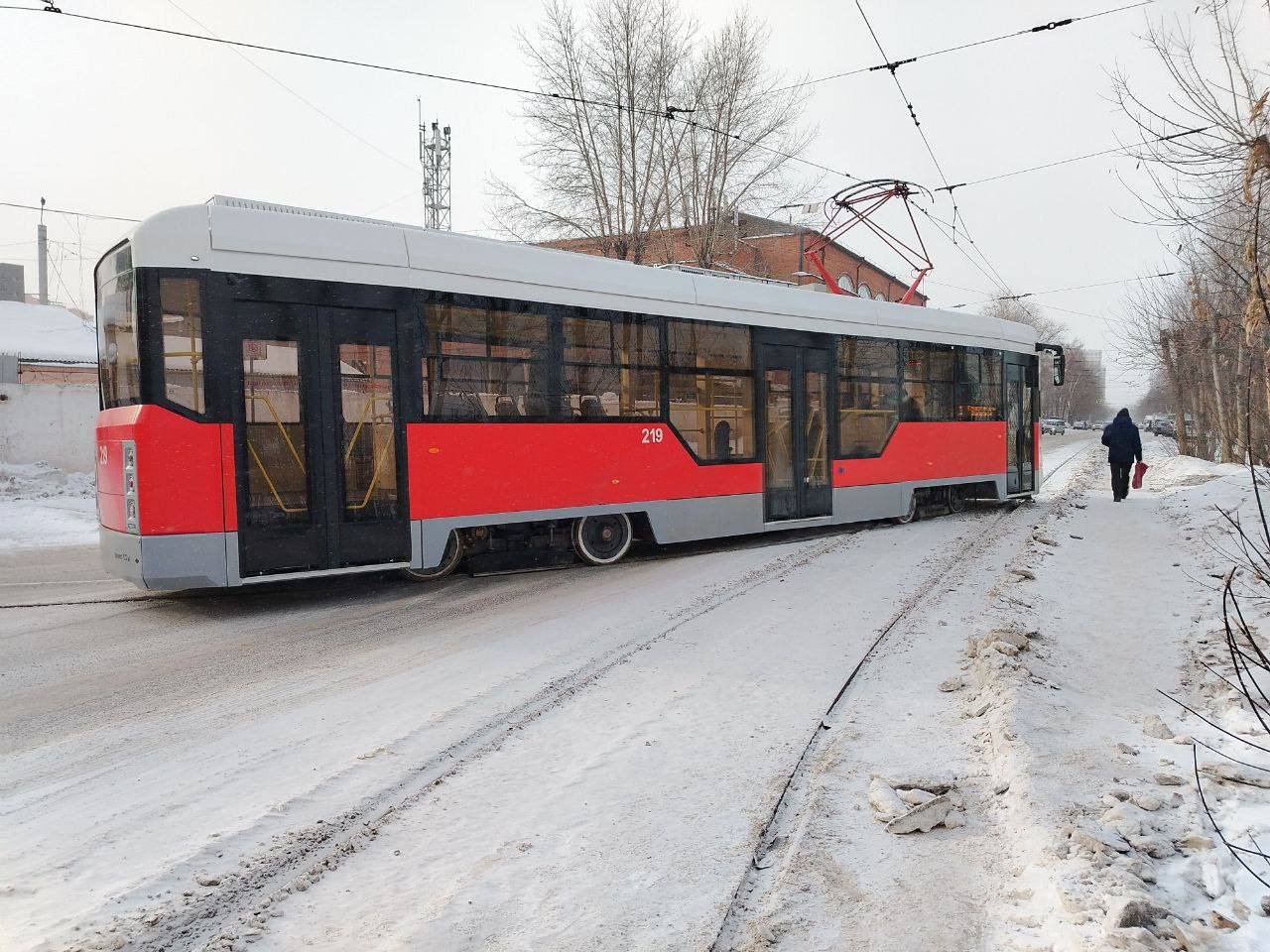 Два новых трамвая вышли на линии в Иркутске вслед за «Адмиралом»