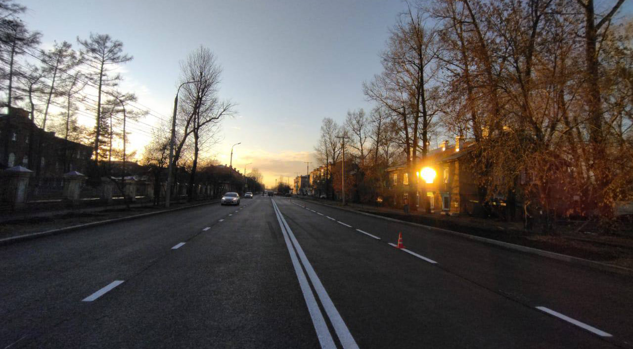 Движение по улице Баррикад в Иркутске восстановлено после продолжавшегося больше года ремонта