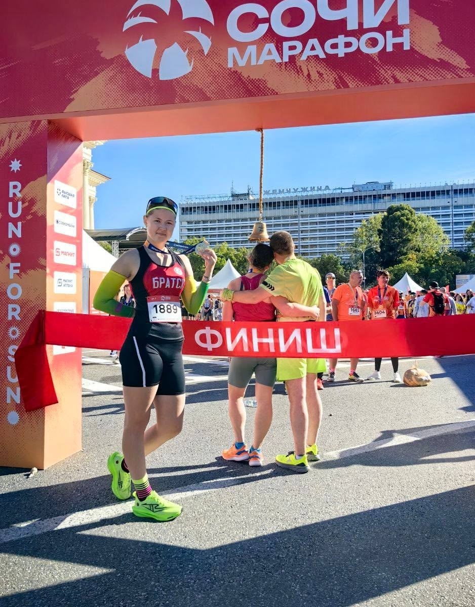 Братчанка Анфиса Мельникова стала самой юной участницей «Сочи марафона»